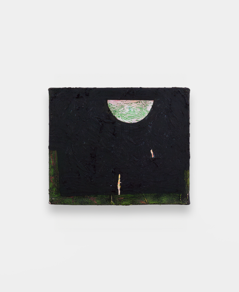 painting by artist david bance titled bad moon