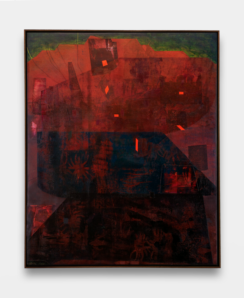 painting by artist david bance dizzy castles